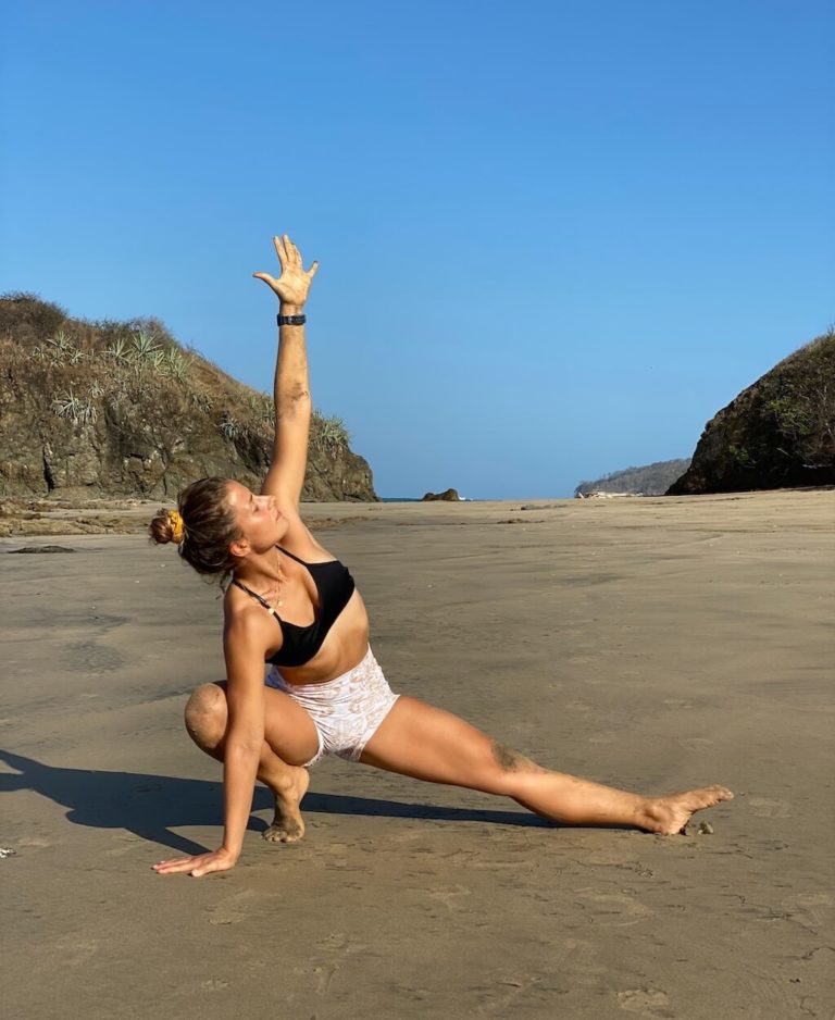 Yoga on the beach