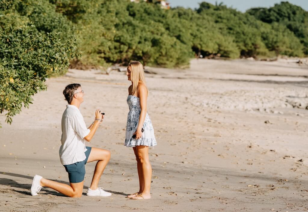 Proposal on the beach